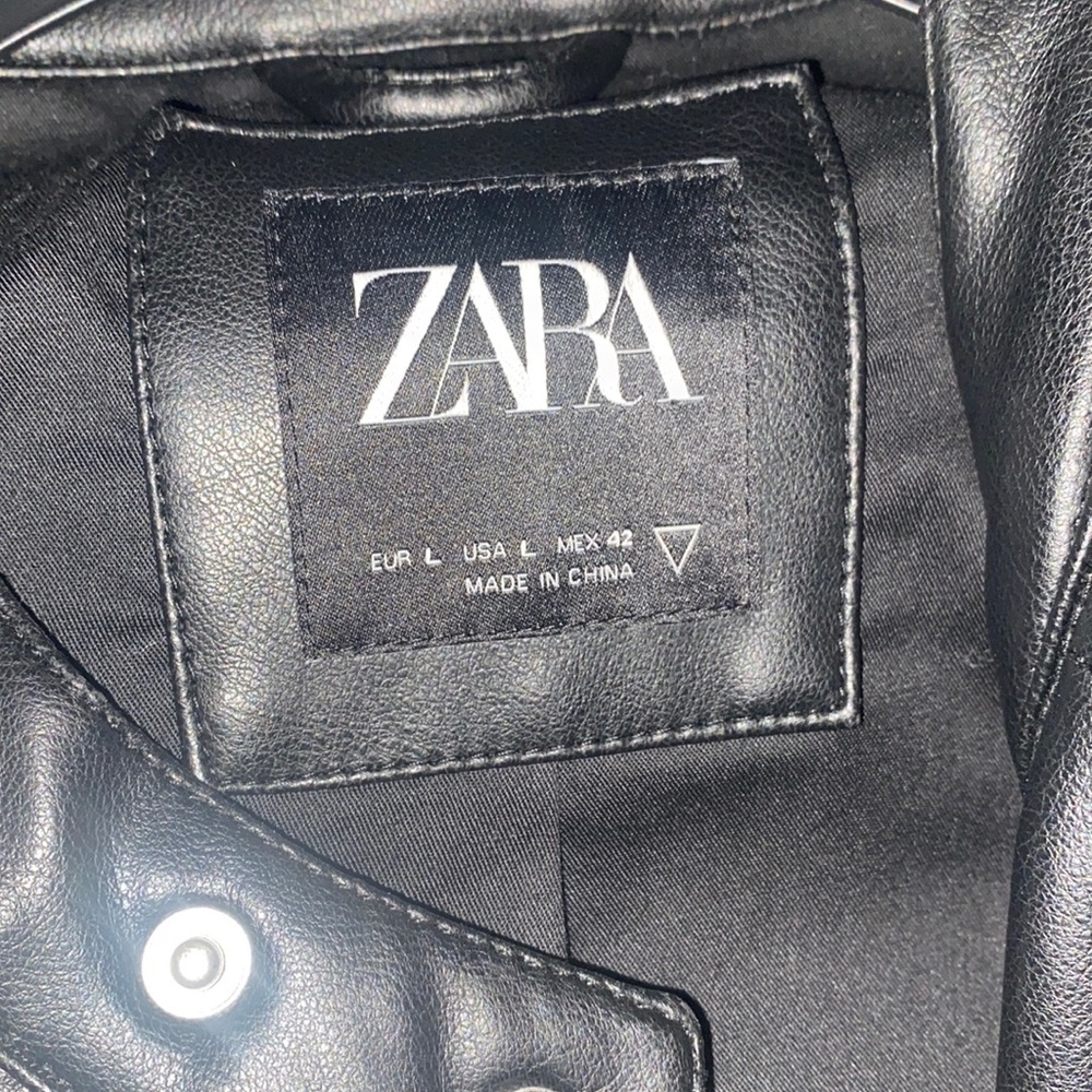 Zara leather jacket